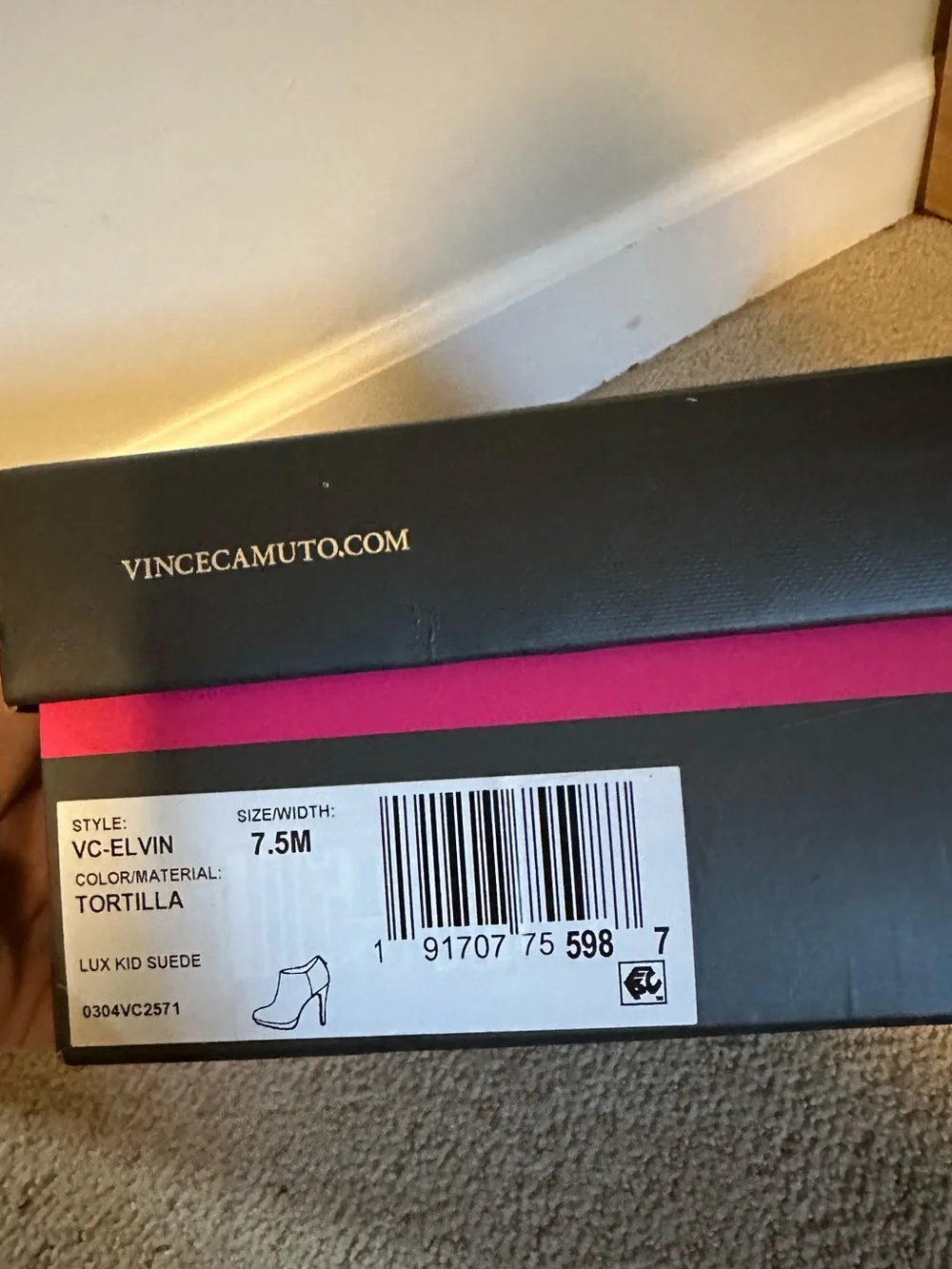 NWT Vince Camuto Elvin platform suede booties 7.5